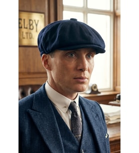 Peaky Blinders Şapka Newsboy Trend 8 Parça Kasket Fötr cp224p (Lacivert)