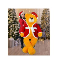200 Cm Sevimli Noel Baba Ayıcığı (Sarı)