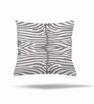 Mermer Zebra Afrikalı Kadın Desen Gizli Fermuarlı Yastık Kılıfı Kırlent Kılıfı Koltuk Yastık Kılıfı  (Gri-Beyaz)