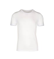 Bsm Erkek %100 Süpima Pamuk Kısa Kol Sıfır Yaka T-shirt 41803 (Beyaz)