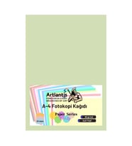 Renkli A-4 Fotokopi Kağıdı 25 li 1 Paket Artlantis Fotokopi Renkli A4 Kağıdı (Açık Yeşil)