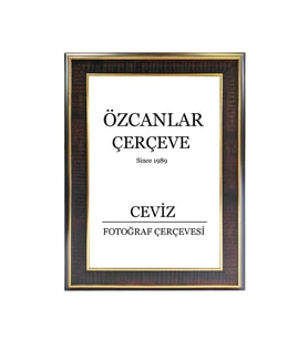 Boş Çerçeve Resim Çerçevesi Anı Çerçevesi 15x21 30x40 21x30 Çerçeve Gold Çerçeve Siyah Çerçeveli ÖZC-40B-SERİSİ (Kahverengi)