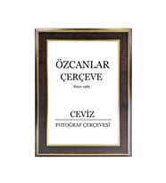 Boş Çerçeve Resim Çerçevesi Anı Çerçevesi 15x21 30x40 21x30 Çerçeve Gold Çerçeve Siyah Çerçeveli ÖZC-40B-SERİSİ (Kahverengi)
