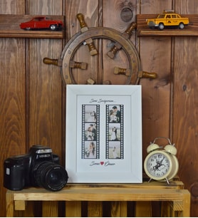 KİŞİYE ÖZEL FİLM ŞERİDİ ÇERÇEVE  15x21 Cm (Beyaz)