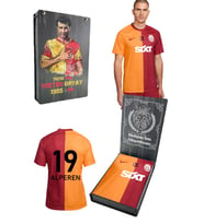 Galatasaray Orijinal 23-24 Parçalı İsme Özel Forma Hediyelik Ahşap Kutulu (Koyu Kırmızı)