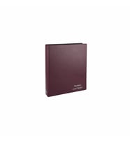 Kartvizit Albümü 10 Sıralı 240 Kartlık İndeksli Business Card Album 26,5x32 cm (Bordo)