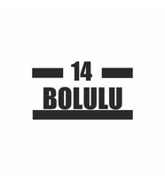 14 Bolulu Araba Sticker siyah 16x9 CM (Siyah)