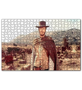 Cakapuzzle İyi Kötü Çirkin Clint Eastwood  Puzzle Yapboz MDF (Ahşap) (1000 Parça)