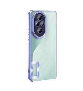 Honor 200 Pro Kılıf Kamera Korumalı Logo Gösteren Omega Kılıf (Buz Mavisi)