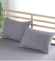 Formeya Ranforce %100 Pamuk Yastık Kılıfı 2 Adet 50*70 Kapaklı (Gri)