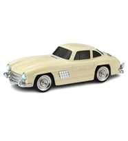 Hediyelik Klasik Mercedes Benz 300 SL Araba Bluetooth Hoparlör 10 WATT Süper Hi-Fi Ses Sistemi (Bej)