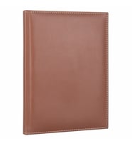 Deri Defter Günlük Journal Ajanda Tarihli Çizgili 168 Yaprak Rainbow Vegan 17X24 cm (Taba)