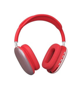 Max Pro Plus 2024 Son Nesil Şık Tasarımlı Kulak Üstü Bluetooth Kulaklık (Kırmızı)