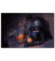 Cakapuzzle Darth Vader Kaskı Işın Kılıcı ve Meyveler Puzzle Yapboz MDF (Ahşap) (255 Parça)