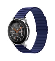 Samsung Galaxy Watch Gear S2 Kordon Renkli Strap Deri Loop Kordon (Lacivert)