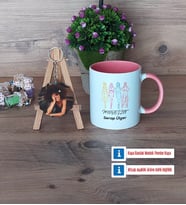 Modelist Kupa Bardak Beyaz ve Fotoğraflı Ahşap Anahtarlık Hediye (Model 6)