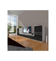 Decoraktiv Eko On2 Mdf Std Tv Ünitesi Tv Sehpası (Beyaz-Siyah)