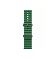 Apple Watch Kordon 3 4 5 6 7 8 Se Ultra Serisi 42 mm 44 mm45mm/49mm Uyumlu Silikon Spor Kayış (Yeşil)
