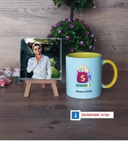 Ekonomist Fotoğraflı Dekoratif Taş, Kupa Bardak Beyaz Hediye (Model 7)