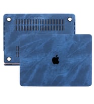 MacBook Air Kılıf HardCase A1369 A1466 ile Uyumlu Koruyucu Kılıf Fabric01 (Lacivert)