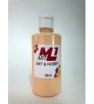 M1 ART  Akrilik Boya 140. gr--9 Renk Seçeneği, Ahşap, Tuval, Seramik , Duvar ,taş (Turuncu)