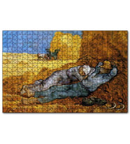 Cakapuzzle Çiftçi Karı Koca ve Saman Balyaları  Puzzle Yapboz MDF (Ahşap) (1000 Parça)