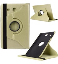 Samsung Galaxy Tab T560 T562 T565 9,6 İnç Döner Standlı Tablet Kılıfı (Gold)