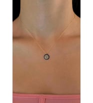 14 Ayar Altın Nazarlık Kolye (Rose)