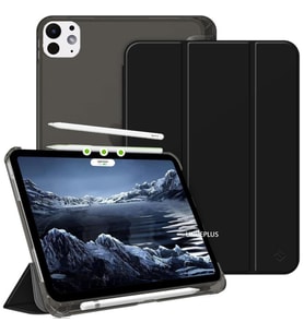 Apple iPad Pro 12.9 3./4./5./6. Nesil M2 Kılıf Flip Cover Kalem Bölmeli PC Case  (Siyah)