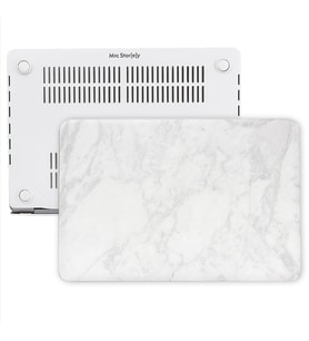 MacBook Air Kılıf HardCase A1369 A1466 2017 Öncesi Uyumlu Mermer Desenli Kılıf (Natural)