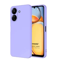 Microsonic Xiaomi Redmi 13C Kılıf Groovy Soft Koyu Yeşil (Lila)