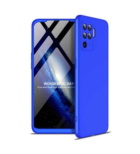 Oppo Reno 5 Lite Kılıf Zore Ays Full Koruma Kılıf (Mavi)