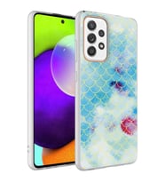 Samsung Galaxy A72 Kılıf Desenli Bella Kapak (Mavi)