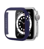 Apple Watch 7/8/9 41mm Full Kasa Korumalı Ekran Koruyucu (Lacivert)