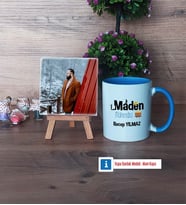 Maden Mühendisi Fotoğraflı Dekoratif Taş, Kupa Bardak Beyaz Hediye (Model 4)