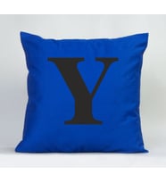 Y Harfli Yastık (Mavi)