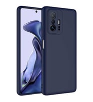 Vendas Xiaomi Mi 11T Pro 5G W-Lansman Serisi Yumuşak Dokulu Kadife İç Tasarımlı Lansman Kılıf (Lacivert)