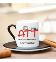 ATT Türk Kahvesi Fincanı (Siyah)