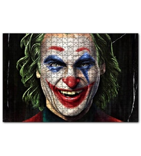 Cakapuzzle Joker Yakın Plan Yüz Çizim  Puzzle Yapboz MDF (Ahşap) (500 Parça)