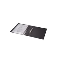 2K A5 KÜÇÜK BOY Evrak Sunum Tanıtım Firma Klasörü Pvc 3 cm 2 Halkalı 200 Yaprak Kapasiteli Ring Binder File 19,5x23 cm (Siyah) DİKKAT SADECE A5 EVRAKLAR İÇİN UYGUNDUR !!!
