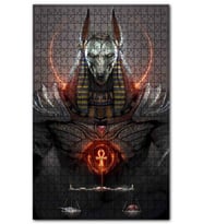 Cakapuzzle Anubis ve Terazi Görseli Puzzle Yapboz MDF (Ahşap) (1000 Parça)