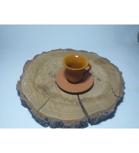 TOPRAK TÜRK KAHVESİ FİNCAN (Sarı)
