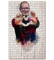 Cakapuzzle Steve Jobs Kalp Görsel Puzzle Yapboz MDF (Ahşap) (1000 Parça)