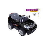 Aliş Tx-5 Sport Uzaktan Kumandalı Akülü Araba 12 Volt (Siyah)