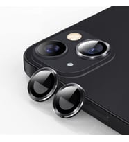 ALLY iPhone 15/15 Plus Tempered Kamera Lens Koruma Cami (Siyah)