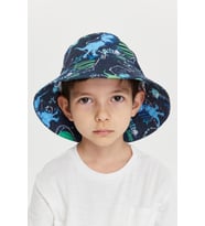 Benittokids Erkek Çocuk Desenli Bucket Şapka 7011 (Yeşil)