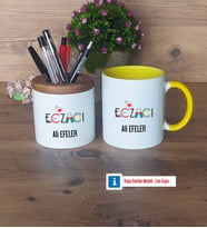 Eczacı Kalemlik, Kupa Bardak T Kişiye Özel HediyeEczacıya Hediye Eczacılar Günü Hediyesi (Model 10)
