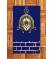 EVDEYA Dijital Baskılı Yıkanabilir Şık Tasarım Namaz Halısı Seccade 70x130cm, Seccade-49-kahve, (Mavi)