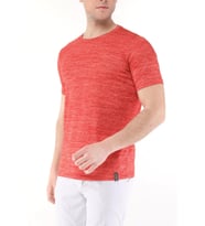 Ghassy Co. Erkek Nem Emici Aktif Gym Fitness Koşu Performans Outdoor Tshirt (Turuncu)
