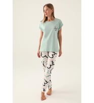 Roly Poly 3399 Cute Kadın Kısa Kol Pijama Takımı
